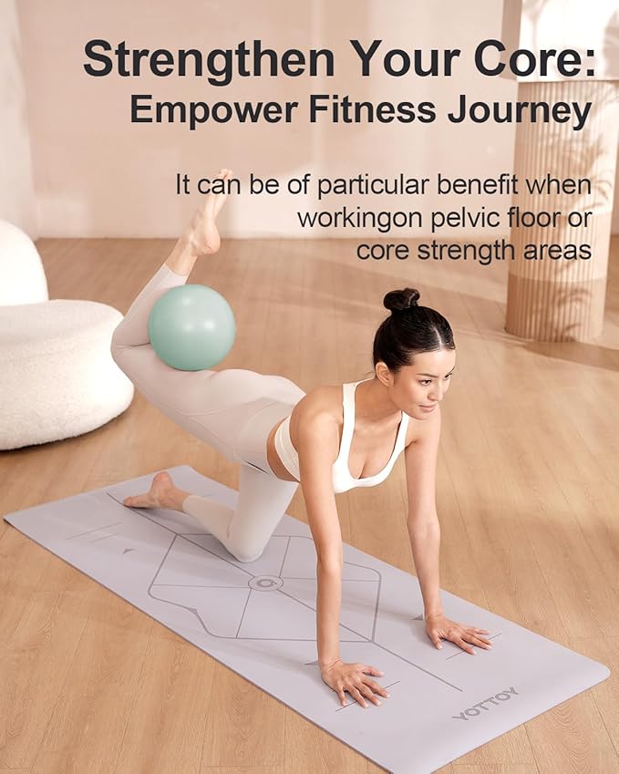 Pilates Ball, 10-inch Exercise Ball with Anti-Burst Technology