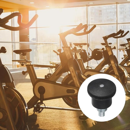 uxcell Pull Pin Spring Knob Replacement Parts, M10 Adjustment Fitness Pull Pin Knob for Home Fitness Exercise Bike, Black 1Pcs
