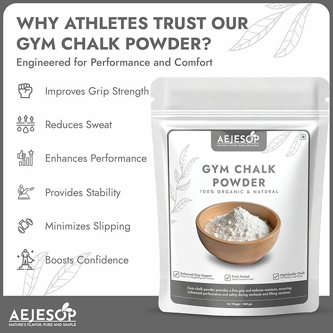 Sports Chalk for Rock Climbing, Weight Lifting, Gymnastics, Tennis & More, 7oz (200g)