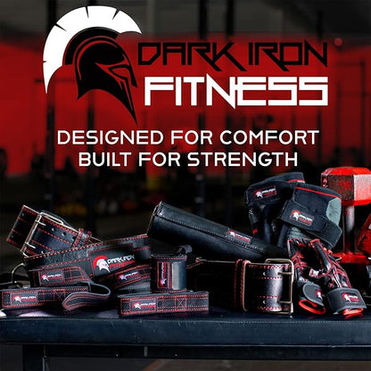Dark Iron Fitness Weight Lifting Belt for Men 100% Leather 600 Lbs