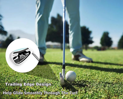 MAZEL Golf Individual Iron 1,2,3,4,5,6,7,8,9, Golf Iron with Steel Shafts for Right Handed Golfers