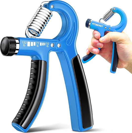 FitBeast Grip Strengthener Forearm Strengthener, Adjustable Hand Grip Strengthener for Strength Training & Rehabilitation, 10-132 lbs Resistance, Ideal for Athletes and Physical Therapy (1 Piece)
