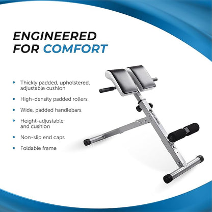 Stamina Hyperextension Bench 2014 - Adjustable and Foldable 250 lbs