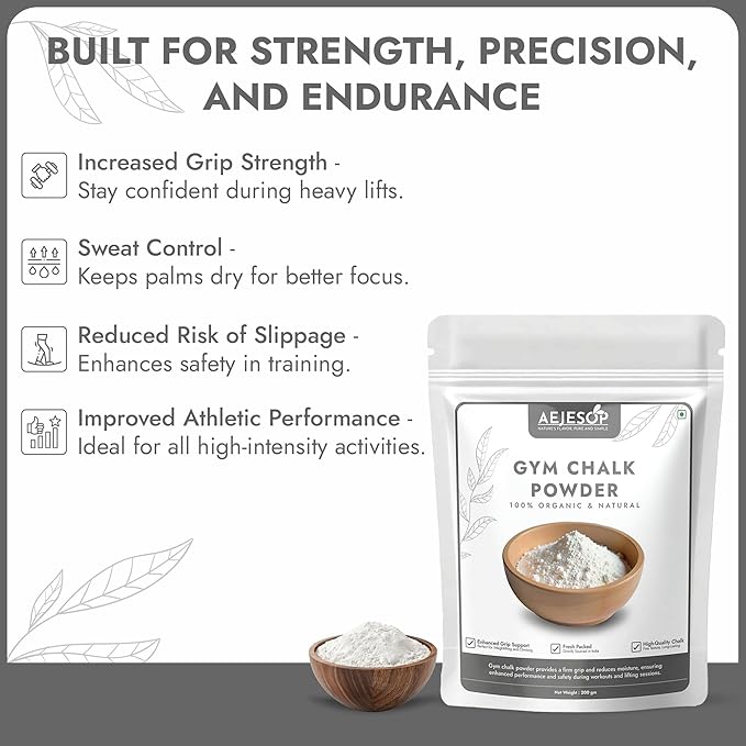 Sports Chalk for Rock Climbing, Weight Lifting, Gymnastics, Tennis & More, 7oz (200g)