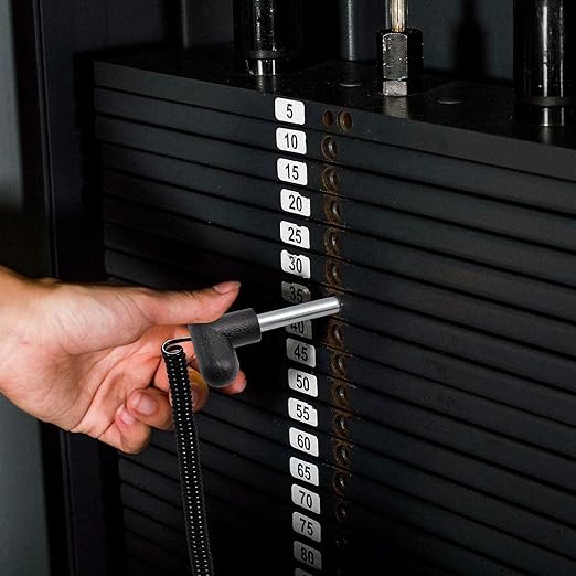 Weight Stack Pin, Universal Weight Stack Replacement,Weight Machine Pin for Home Gym Exercise Machine Parts & Accessories, Pin Tensile 3/8" Diameter 5-1/2" Locking Space