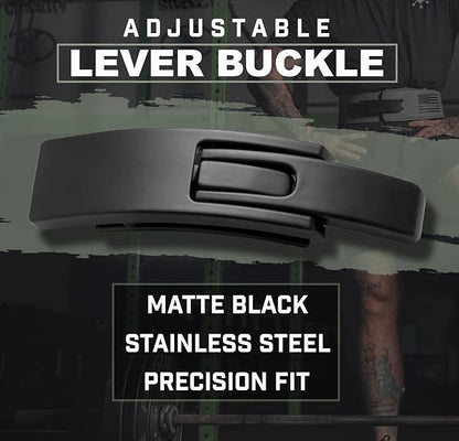 Weight Lifting Belt - Lever Gym Belt for Weightlifting 10mm Leather 4 Inches