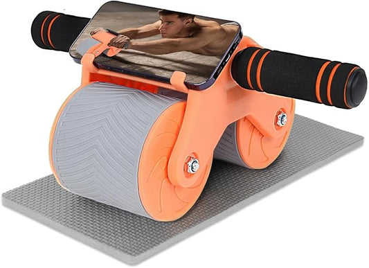 Automatic Rebound Abdominal Wheel Workout,2 Wheels