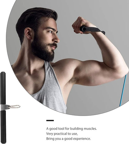 DIY Straight Bar, Bicep Pull With Soft Hand Grips - Weight Machine Accessories for Home Gym Workout