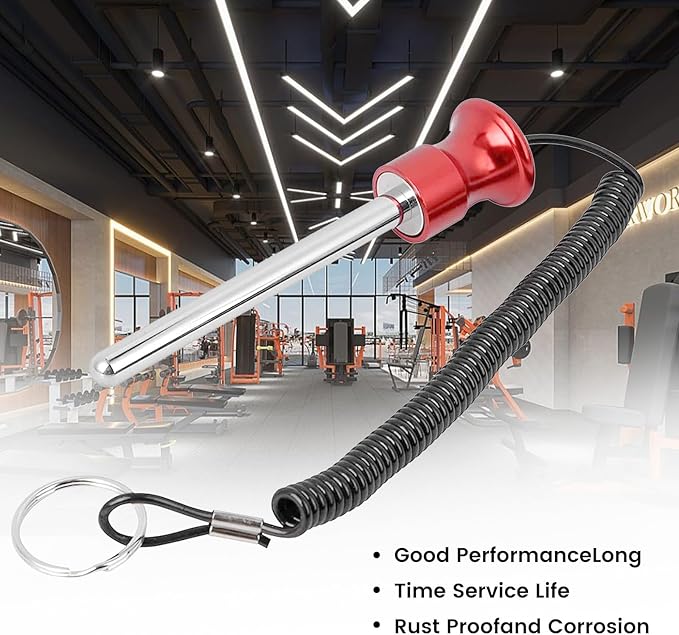 Weight Stack Pin,Universal Magnetic Weight Pin with Pull Rope Strength Training Equipment for Commercial Gym or Home Gym | Pin Insert | Heavy Duty | Health Club Grade Steel Gym Accessories