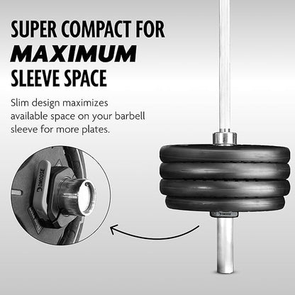 DMoose Fitness Barbell Clips 2" (Pair) - Quick