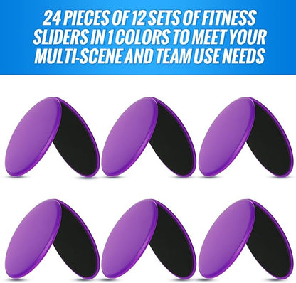 Wettarn 24 Pcs Core Sliders for Working Out