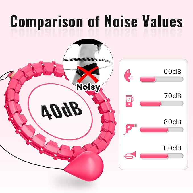 65inch 32 Knots Plus Size Quiet Weighted Hula 2 in 1 Waist