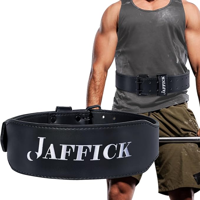 Jaffick Weight lifting Belt for 7MM Leather Pro 4 Inch