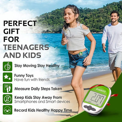 PINGKO Outdoor Multi-Function Portable Sport Pedometer Step/Distance/Calories/Counter