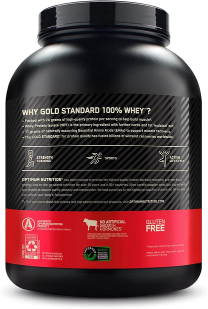 Optimum Nutrition Gold Standard 100% Whey Protein Powder, Chocolate Malt, 5 Pound (Packaging May Vary)