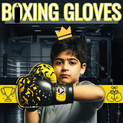 WYOX Kids Boxing Gloves 4oz 6oz 8oz – Youth Punching Gloves for Boys & Girls Ages 3–15 – Sparring Gloves for Punching Bag, Kickboxing, Muay Thai, MMA – Boxing Gloves for Kids Training Set