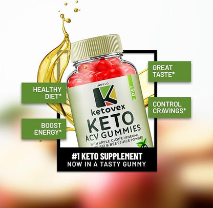 (3 Pack) Ketovex Keto BHB Gummies Advanced Formula, Ketovex BHB Weight Management ACV Gummies Reviews, Ketovex ACV Keto Vex BHB Gummy Gomitas Ketosis, Ketovex Gummies, B12 (180 Gummies)