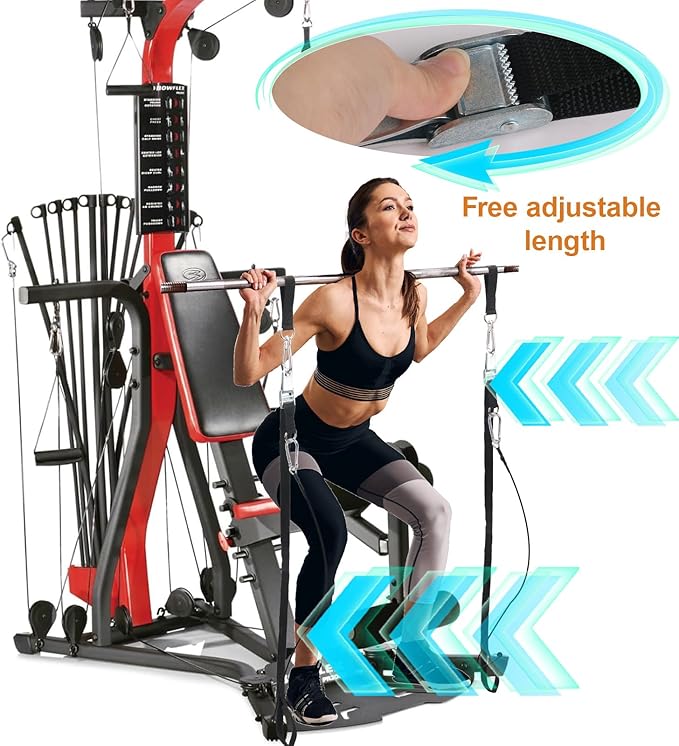 Squat Bar Extension for Bowflex Xtreme 2 se Gyms, Compatible with Bowflex Bar Attachment Straps repacement