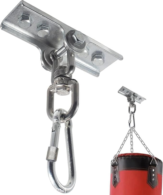 Upgraded 360 Swivel Heavy Bag Mount for Punching, Yoga, Gym, Swing Chairs, and Hammocks - Hanger for Boxing and Hanging