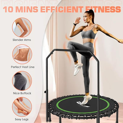 BCAN 450/550 LBS Foldable Mini Trampoline 40"/48"/50" Fitness
