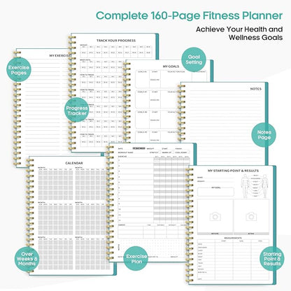 Fitness Workout Journal for Women & Men A5(5.5" x 8.2") Workout