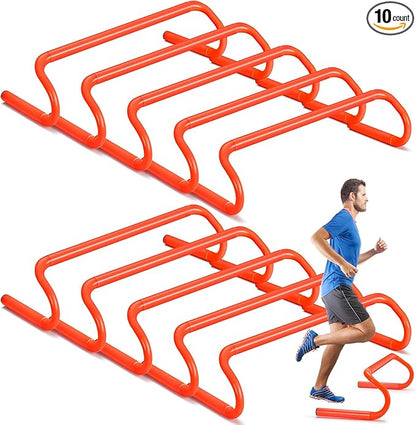 Wettarn 10 Pcs Speed Agility Training Hurdles Detachable
