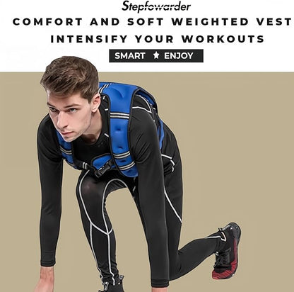 Weighted Vest for Women Men Kids, 6lbs/12lbs/4-10lbs Adjustable Weight Vest with Reflective Stripes, Upgrade Strength Training Vest for Running, Body Workout, Jogging, Cadio, Walking