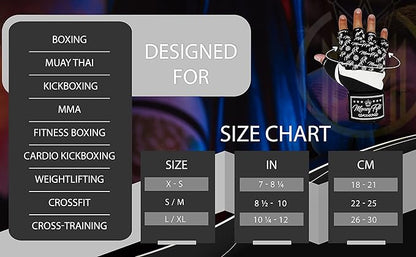 Quick Gel Boxing Wraps Under Boxing Gloves - Kickboxing MMA Muay Thai - Fist, Knuckle, Wrist Wrap Protection Inner Glove Hand Wraps - Men Women Kids