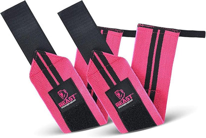 Improved Lifting Support & Stability - Gym Wrist Wraps for Weightlifting 14" Premium Quality Hand Wraps with Thumb Loop - Weight Lifting Wrist Wraps for Pain & Support
