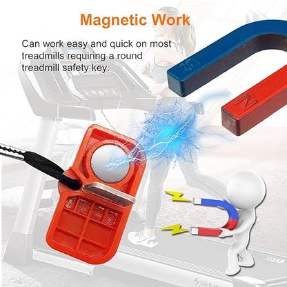 Treadmill Magnet Safety Key for Proform, Image, Weslo, Reebok, Epic, Golds Gym, Freemotion, and Healthrider Treadmills