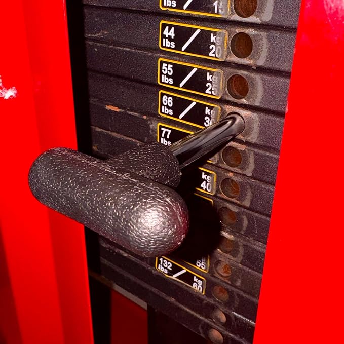 T-Shaped Weight Stack Pin Loading Gym Drop Set Performance Lifting for Fitness Home Gym Exercise Machines Parts & Accessories, Pin Tensile 3/8 Inch Diameter 6 Inch Locking Space