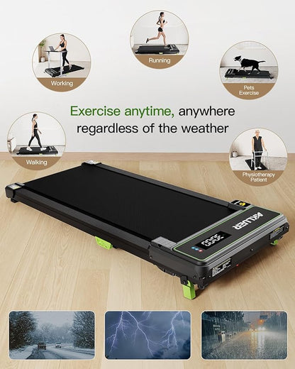 Walking Pad with Incline, Under Desk Treadmill for Home, 2.5HP Portable Treadmills with Remote Control, 4 in 1 Incline Treadmill with LED Display