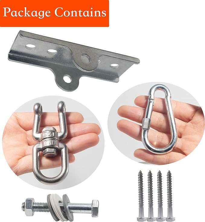 Upgraded 360 Swivel Heavy Bag Mount for Punching, Yoga, Gym, Swing Chairs, and Hammocks - Hanger for Boxing and Hanging