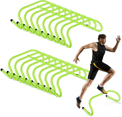 Wettarn 18 Pcs 6" Speed Training Hurdles Agility