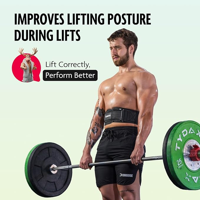 DMoose Fitness Weight Lifting Belt 6 Inch