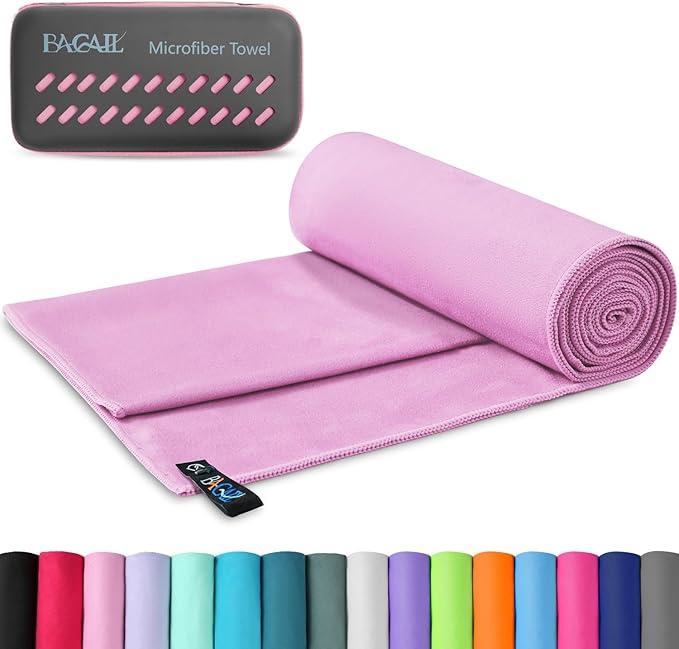 BAGAIL Camping Towel with EVA Case