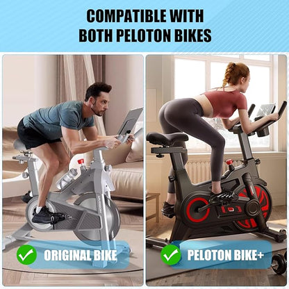 2PCS Exercise Bike Seat an Handle Height bar Adjustment Lever Compatible with Peloton Bike Replacement Parts, Adjustable Alloy L-Handle Accessories