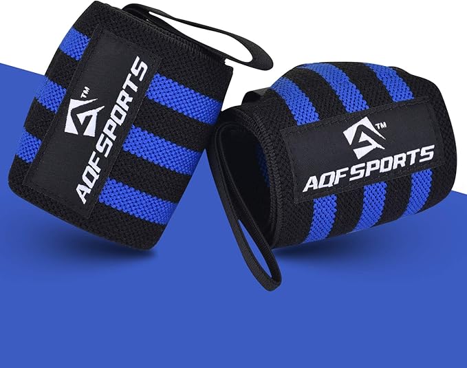 Wrist Wraps for Weightlifting - USPA & IPL Approved 18" Gym Wrist Support with Thumb Loop - Heavy Duty Lifting Wrist Straps for Fitness, Workout, Powerlifting, & Bodybuilding (Pair)