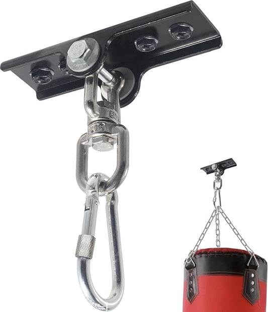 Upgraded 360° Swivel Heavy Bag Mount for Punching Bag Hanger. Heavy Bag Hanger for Yoga, Gym, Swing Chairs, and Hammocks Heavy Bag Mount. Punching Bag Hanger, Box Bag Hanger for Hanging Heavy Bag.
