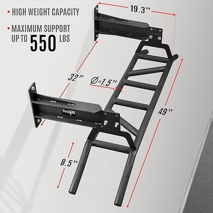 Yes4All Heavy Duty Wall Mounted Pull Up Bar