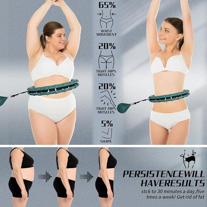 Dumoyi Smart Weighted Hoop for Adults Weight Loss