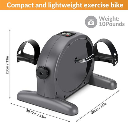 Padel Exerciser Mini Exercise Bike for Leg and Arm Cycling, Warm Up Exercise