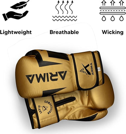 Boxing Gloves - Premium PU Leather, Heavyweight - Ideal for Boxing, Kickboxing, Muay Thai & Fitness Training