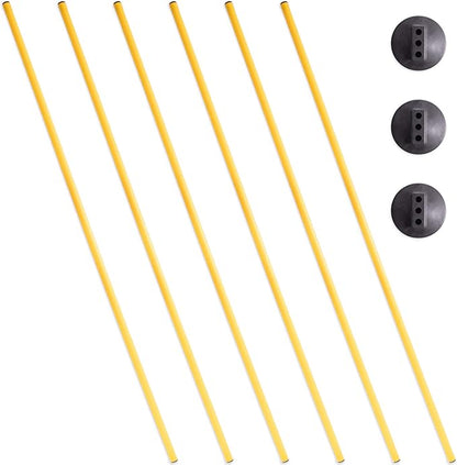 Crown Sporting Goods 6 Agility Poles with 3