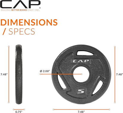 CAP Barbell 2-Inch Olympic Grip Weight Plate