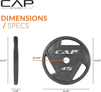 CAP Barbell 2-Inch Olympic Grip Weight Plate