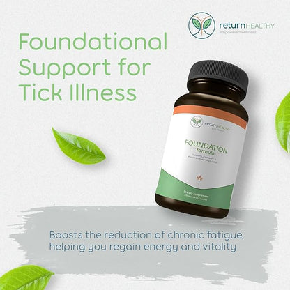 Foundation Formula | Tick Immune Support Supplement | with Japanese Knotweed Root, Cat's Claw, Milk Thistle | Resveratrol Supplement | Non-GMO, All-Natural & Vegetarian, 270 Capsules