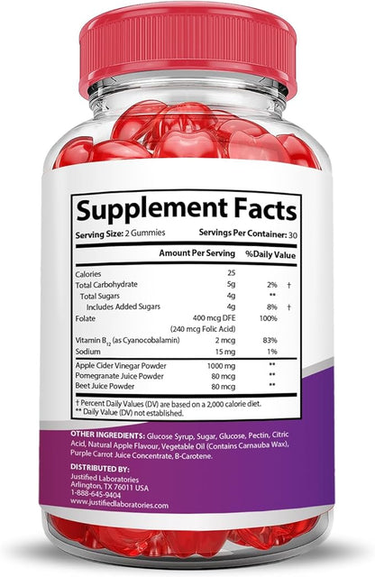 (2 Pack) Keto Drops Keto ACV Gummies Advanced Formula 1000MG Keto Drops Keto Gummies Apple Cider Vinegar Formulated with Pomegranate Beet Juice Powder B12 Vegan Non GMO 120 Gummys
