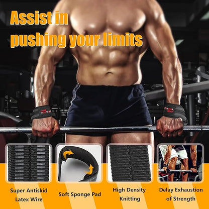 Strength Training Kit: Knee Wraps, Wrist Wraps, and Lifting Straps Set (3 Pairs) - Ultimate Protection for Weightlifting, Bodybuilding, and Fitness Workouts