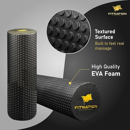 High-Density Foam Muscle Roller – Textured Foam Rollers 18-inch (Medium, 45 x 15 cm)